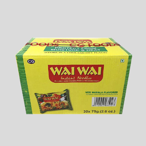 Wai Wai Veg Instant Noodles Cartoon (30pcs)